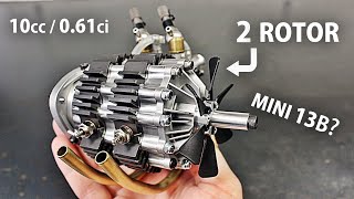 TWIN RC Wankel Rotary Engine First Run [upl. by Pelag]