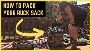 How to Pack Your Ruck Sack Like a Pro  US Army Soldier Skills [upl. by Junia]