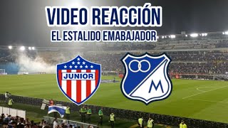 Video reacción Junior vs Millonarios [upl. by Aidile]