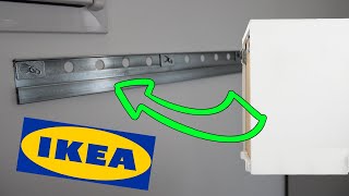 IKEA METOD Cabinet Wall fixing  installation fixation meuble haut [upl. by Anivlac]