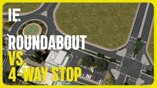 Roundabout vs 4way stop which one is superior [upl. by Eirrok]