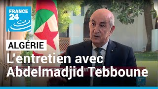 Le président algérien croit à un quotapaisementquot de la situation avec la France I JTAfrique • FRANCE 24 [upl. by Penland]