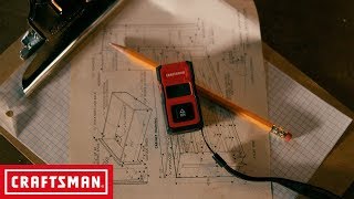 CRAFTSMAN 40FT Pocket Laser Distance Measurer  Tool Overview [upl. by Nolaf]