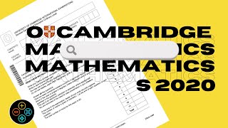 OLevel Math D May June 2020 Paper 2 402421 [upl. by Irrej]