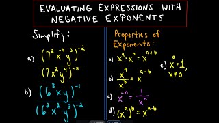 ❖ Simplifying Expressions with Negative Exponents  Ex 3 ❖ [upl. by Annej51]