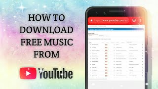 HOW TO DOWNLOAD FREE MUSIC FROM YOUTUBE WITHOUT SOFTWARE OR APP [upl. by Welby331]