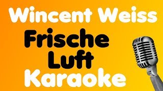 Wincent Weiss • Frische Luft • Karaoke [upl. by Nahamas]