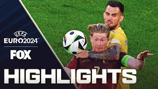 Belgium vs Romania Highlights  UEFA Euro 2024 [upl. by Sabian]