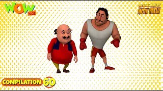 Motu Patlu  Non stop 3 episodes  3D Animation for kids  60 [upl. by Ahsiemaj]