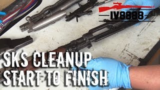 SKS Full Disassembly amp Cleanup [upl. by Nyvrem611]