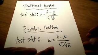 Stats Hypothesis Testing Pvalue Method [upl. by Forta]