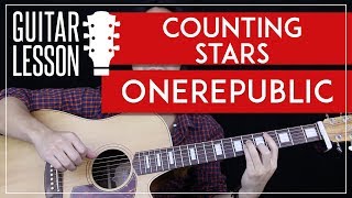 Counting Stars Guitar Tutorial  OneRepublic Guitar Lesson 🎸 Easy Chords  No Capo  Guitar Cover [upl. by Cichocki]