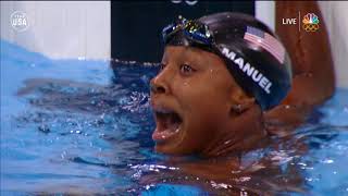 Simone Manuel Sets An Olympic Record In Rio  Gold Medal Moments Presented By HERSHEYS [upl. by Nylaras]