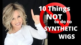 10 Things N🚫T to do to SYNTHETIC WIGS  TAZS Tips amp Tricks [upl. by Ahsela]