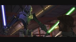 Star Wars The Clone Wars  Anakin Skywalker amp ObiWan Kenobi vs Count Dooku 1080p [upl. by Armstrong]