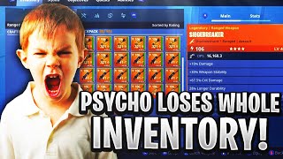 Psycho Rich Kid Loses Whole Inventory Scammer Gets Scammed Fortnite Save The world [upl. by Litch]