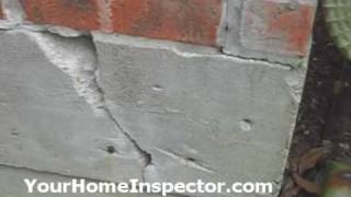 Slab Foundation Corner Cracks  Home Inspection [upl. by Rowney]