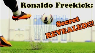 CRISTIANO RONALDO  Knuckle Ball Free Kick Tutorial  The F2 [upl. by Gardell]