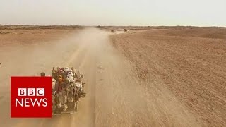 Agadez Where desert journey from Africa to Europe begins  BBC News [upl. by Darwin]