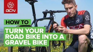 Turn Your Road Bike Into A Gravel Bike  GCN How To [upl. by Alexi]