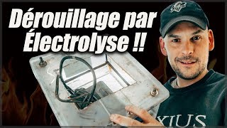 Dérouiller de lacier par électrolyse comment ça fonctionne [upl. by Sivle515]