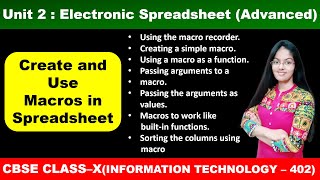 Create and Use Macros in Spreadsheet  Macros in OpenOffice Calc  Class 10 Information Technology [upl. by Oakes]