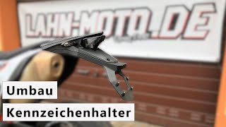 KTM 690 SMCR Kennzeichenhalter Heck Umbau MontageAnleitung Tutorial [upl. by Alliscirp]