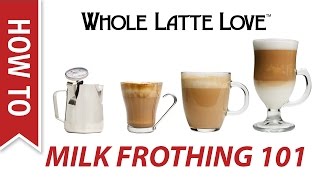 Milk Frothing for Beginners [upl. by Ahsoj285]