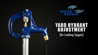 How To Adjust Leaking Water Source Frost Proof Yard Hydrant [upl. by Lekkim]