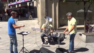 Flashmob Waltz n2 de shostakovich Plaza Curros Enrriquez Pontevedra [upl. by Atnuahs474]