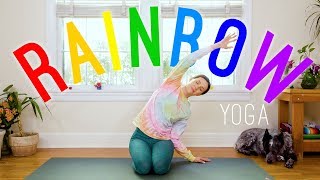 Rainbow Yoga 🌈 Yoga For All Ages 🌈 17Minute Yoga Practice [upl. by Je]