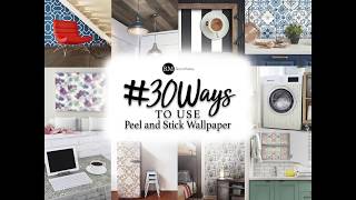 30 Ways to Use Peel and Stick Wallpaper [upl. by Arielle862]