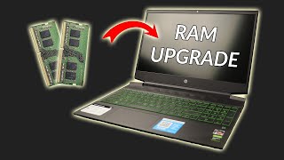 How to Upgrade RAM on HP Pavilion Gaming Laptop 15 [upl. by Rakel786]