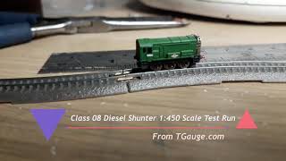 T Gauge class 08 shunter test run [upl. by Devondra282]