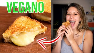 QUEIJO QUENTE VEGANO  SUPER FÁCIL E BARATO [upl. by Chitkara]