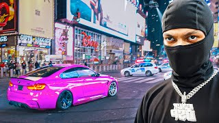 MOST WANTED DRIVERS TAKEOVER TIMES SQUARE [upl. by Olympium282]