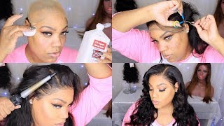 VERY DETAILED Lace Frontal Wig Install  Stocking Cap Method  Cutting The Lace  Charlion Patrice [upl. by Nazar]