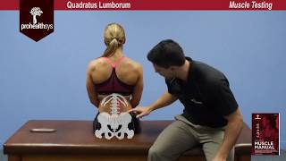 Quadratus Lumborum Muscle Test Vizniak [upl. by Allerie]