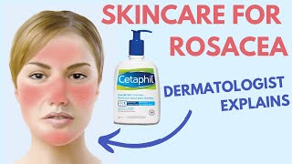 ROSACEA SKIN CARE  Dermatologist Review [upl. by Yanej]