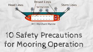 10 Safety Precautions For Mooring Operation [upl. by Aicram]