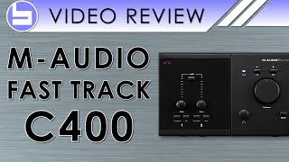 MAudio Fast Track C400 Audio Interface Video Review [upl. by Milone]