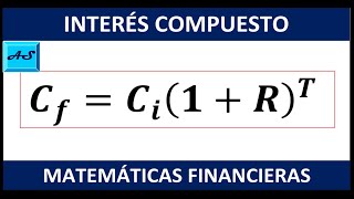 INTERES COMPUESTO CON EJEMPLOS RESUELTOS [upl. by Lynna]