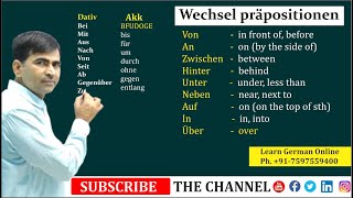 Wechselpräpositionen  Two way prepositions  German for beginners A2  Learn German [upl. by Nrubua]