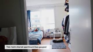 Amsterdam University College Tour of Student Residences amp Room Types [upl. by Doy]