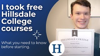 Review Hillsdale Colleges Free Courses [upl. by Harobed566]