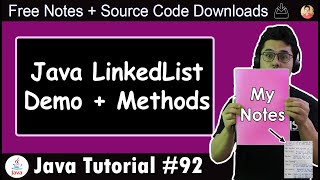 LinkedList in Java Demo amp Methods [upl. by Anehsuc162]