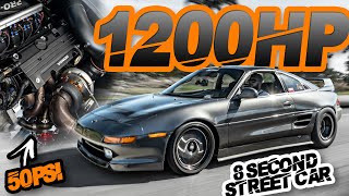 FASTEST MR2 Ever 1200HP Turbo Honda Powered MR2 CRUSHES MPH RECORD 180MPH Street Car [upl. by Gass42]