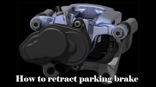 How to retract electric parking brake on a jeep renegade [upl. by Bogey614]