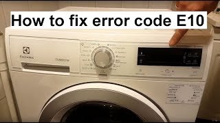 How to fix ElectroluxAEG error code E10 [upl. by Nelson]