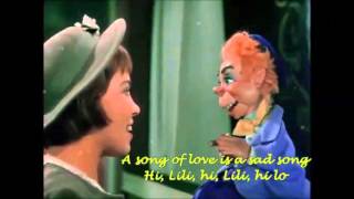 quotHi Lili hi Loquot  LESLIE CARON Lyrics on [upl. by Kevon225]